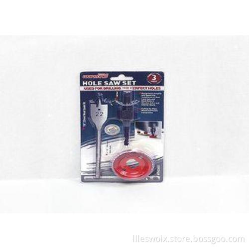 3PC 19-140mm Custom High Carbon Steel Drill Hole Saw In Dou